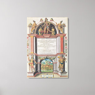 Frontispiece to 'Brevis Narratio' Canvas Print