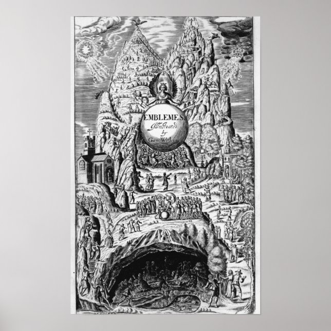 Frontispiece to George Wither's 'Emblems', 1635 Poster (Front)