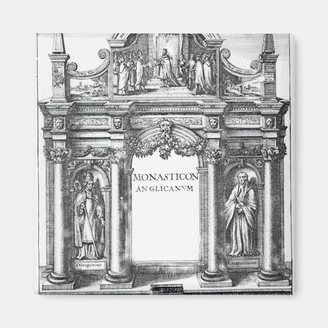 Frontispiece to 'Monasticon Anglicanum' Magnet (Front)