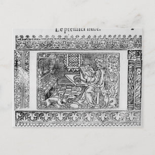 Frontispiece to the first book of Utopia Postcard