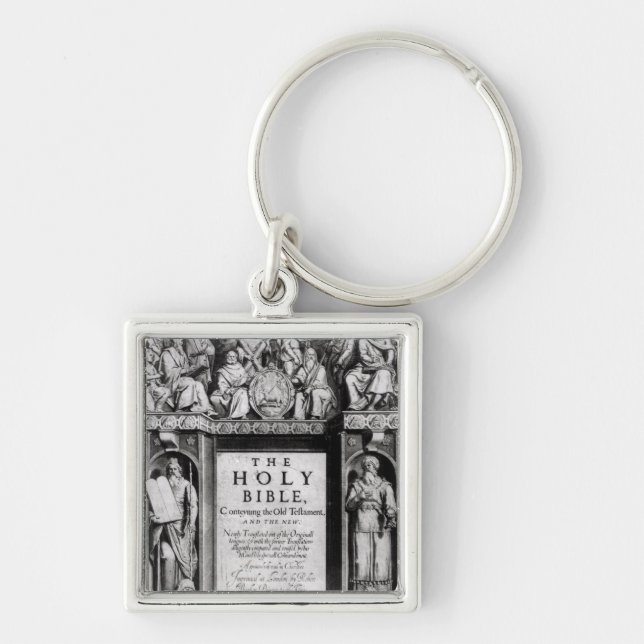 Frontispiece to 'The Holy Bible' Keychain (Front)