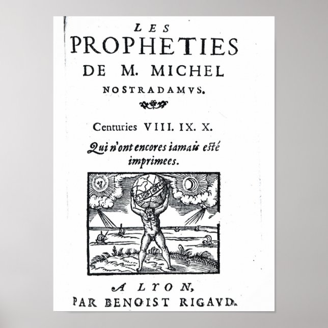 Frontispiece to 'The Prophecies Poster (Front)