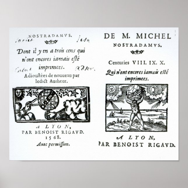 Frontispiece to 'The Prophecies Poster (Front)