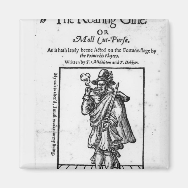 Frontispiece to 'The Roaring Girle' Magnet (Front)
