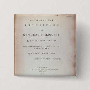 Frontispiece to Volume I 2 Inch Square Button