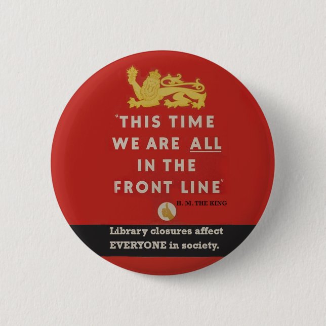 Frontline badge 2 inch round button (Front)