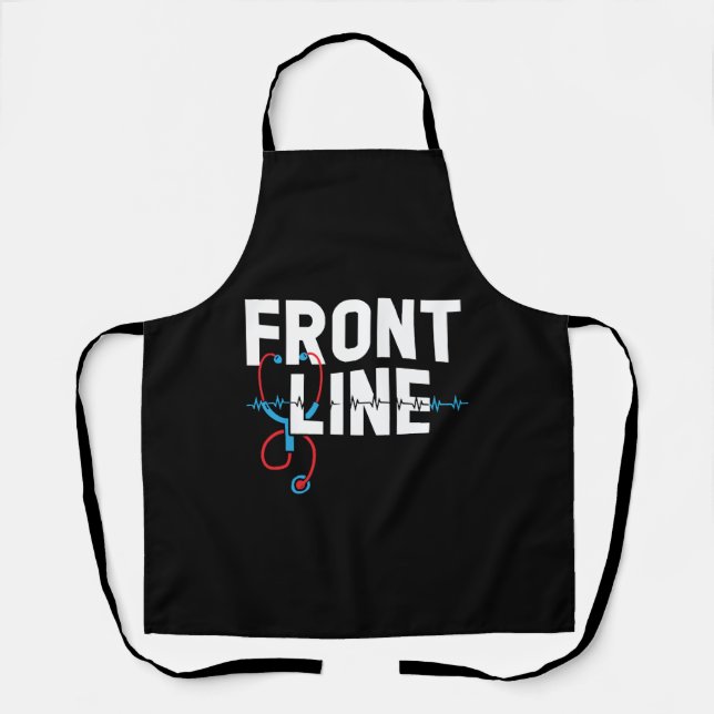 Frontline RN Medical Registered Nurse Nursing Apron (Front)