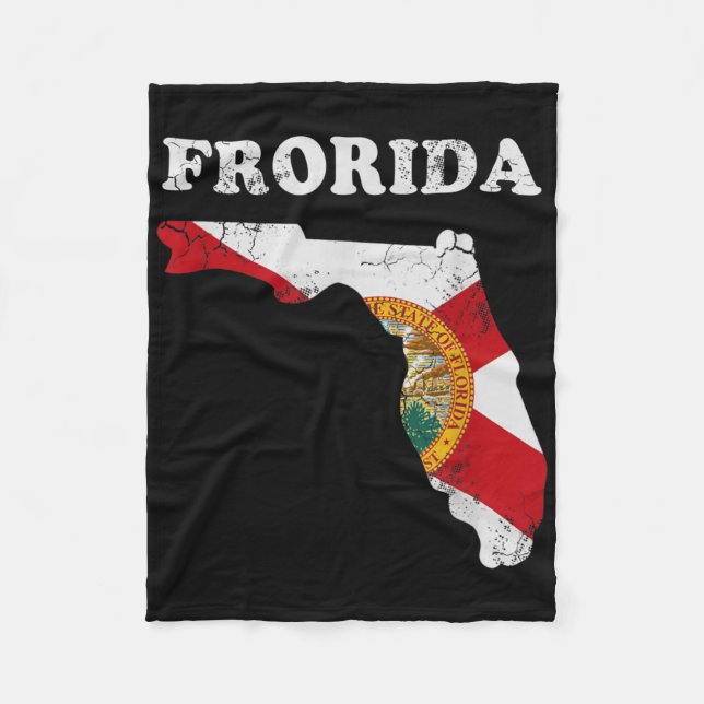 Frorida Trump Florida  Fleece Blanket (Front)