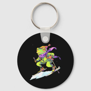 Frosch Skiing Skier Ski Winter Snow  Keychain