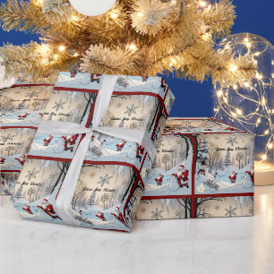 "Frost and Gold" Wrapping Paper
