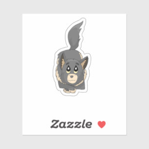 Frost Babies Zhur sticker wolf pup