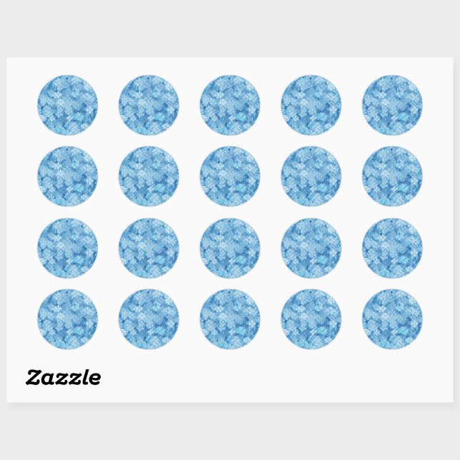 Frost -  classic round sticker (Sheet)