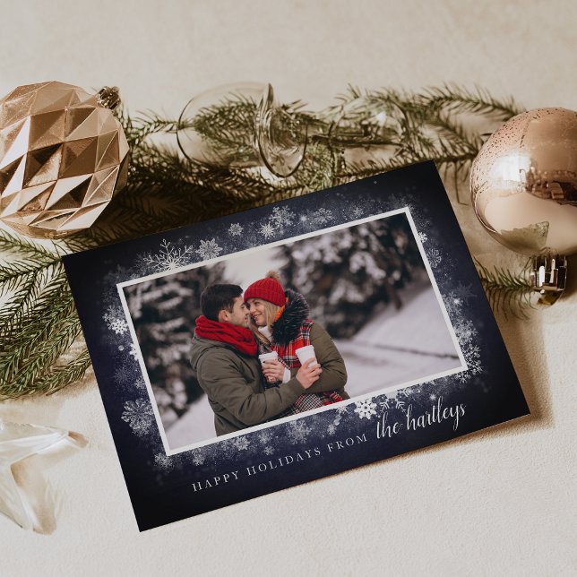 Frost de minuit | Carte photo de vacances (Créateur téléchargé)