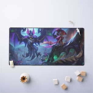 Frost Dragon Gaming Desk Mat Customizable Deskmat