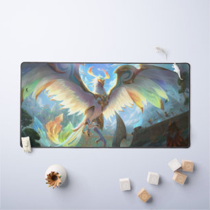 Frost Dragon Gaming Desk Mat Customizable Deskmat