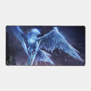 Frost Dragon Gaming Deskmat Customizable Desk Ma