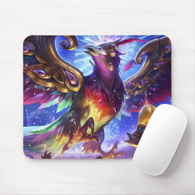 Frost Dragon Gaming Mousepad | Customizable (With Mouse)