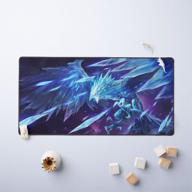 Frost Dragon Jeu Desk Mat Personnalisable Deskmat (Tableau pour enfants)