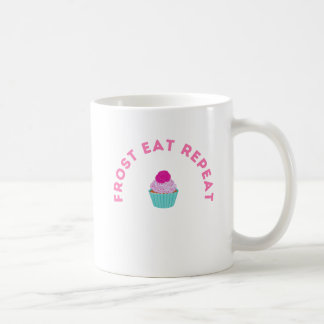 Frost Eat Repeat Cupcake Design Coffee Mug