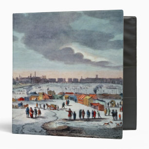 Frost Fair on the River Thames near the Temple Binder
