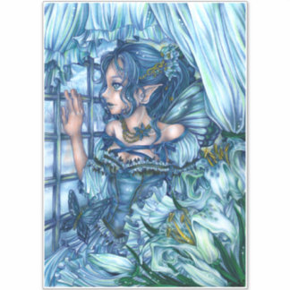 Frost Fairy Girl's View of a Sapphire Winter