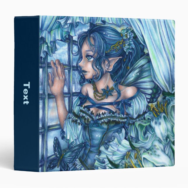 Frost Fairy Girl's View of a Sapphire Winter Binder (Front/Spine)