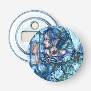 Frost Fairy Girl's View of a Sapphire Winter Bottle Opener