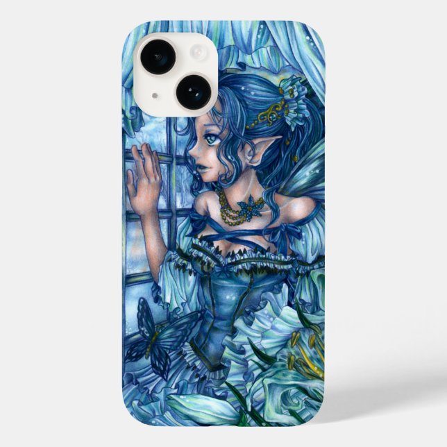 Frost Fairy Girl's View of a Sapphire Winter Case-Mate iPhone Case (Back)