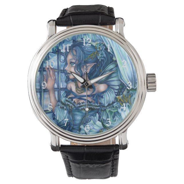 Frost Fairy Girl's View of a Sapphire Winter Watch (Front)