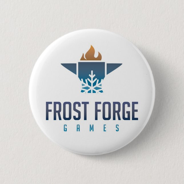 Frost Forge Games Round Button (Front)