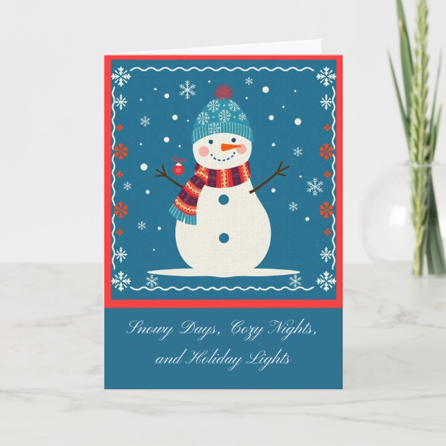 Frost Man  Holiday Card (Front)