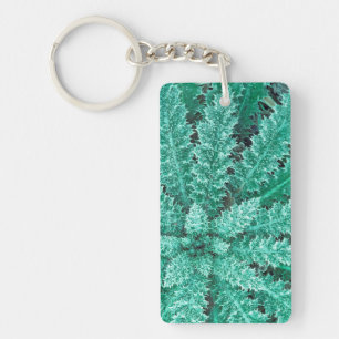 Frost On Thistle, Olympic National Park Keychain