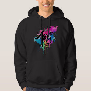 Frost paint splatter  hoodie