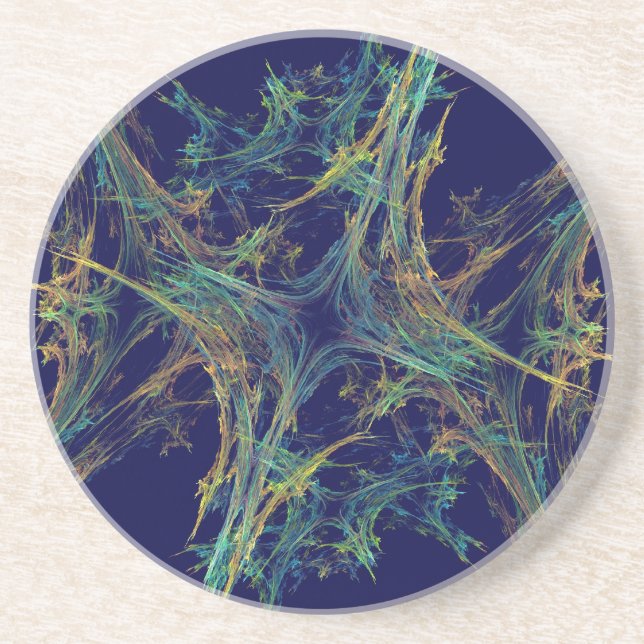 Frost Series-6--- Blue Multi Coaster 1 of (Front)
