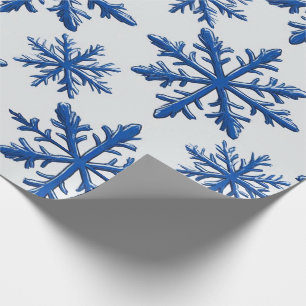 ❄ Frost Snowflake Seamless Geometry Pattern ❄ Wrapping Paper