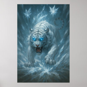 Frost White Tiger – Emperor of the Frozen Realm –  Poster