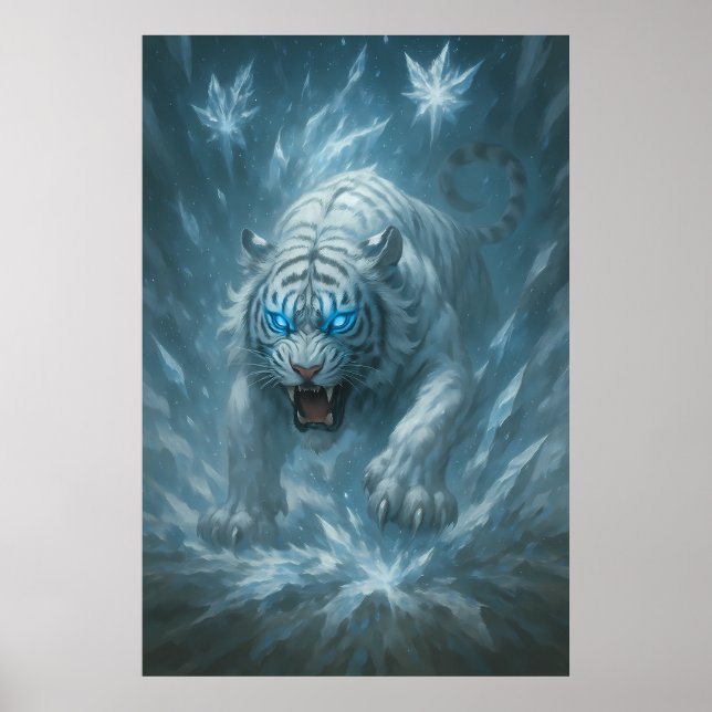 Frost White Tiger – Emperor of the Frozen Realm –  Poster (Front)