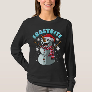 Frostbite Snowman Vampire Christmas Funny Xmas T-Shirt