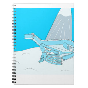 Frostbite the ice dragon notebook
