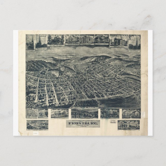 Frostburg, Maryland in 1905 Postcard (Front)