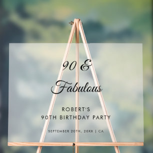 Frosted 90 & Fabuleux fête d'anniversaire Bienvenu
