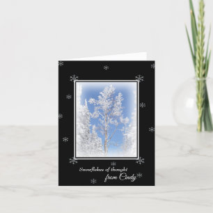 Frosted Aspen Personalized Note Card