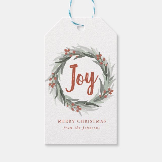Frosted Berries Gift Tag (Front)
