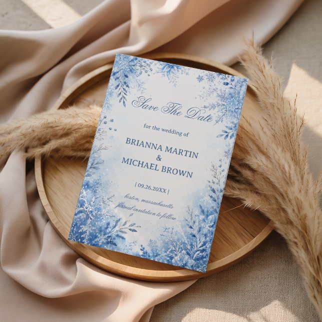 Frosted Blossoms Beneath Winter Save The Date (Creator Uploaded)