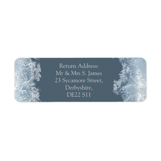 Frosted Blue Winter Wedding Custom (Devant)