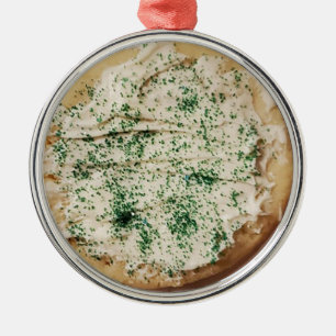 Frosted Christmas Sugar Cookie Candy Sprinkles   Metal Ornament