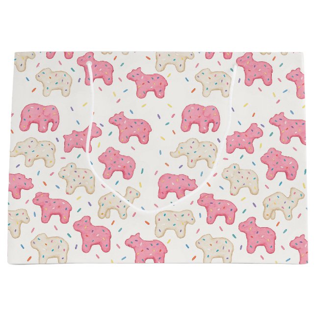 Frosted Circus Animal Cookie Large Gift Bag (Front)