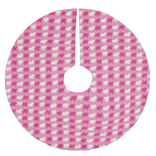 Frosted Circus Animal Cookies Crackers Sprinkles Brushed Polyester Tree Skirt