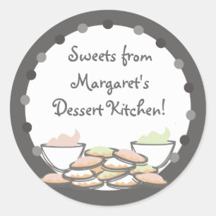 frosted cookies bakery baking gift stickers