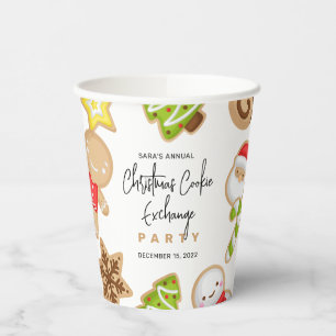 Frosted Cookies Christmas Cookie Exchange Party Paper Cups